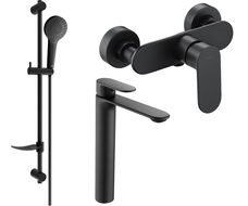 Mexen Milo DF05 set de duș, negru - 71314DF05-70