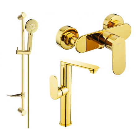 Mexen Milo DF40 set de duș, auriu - 713154DF40-50