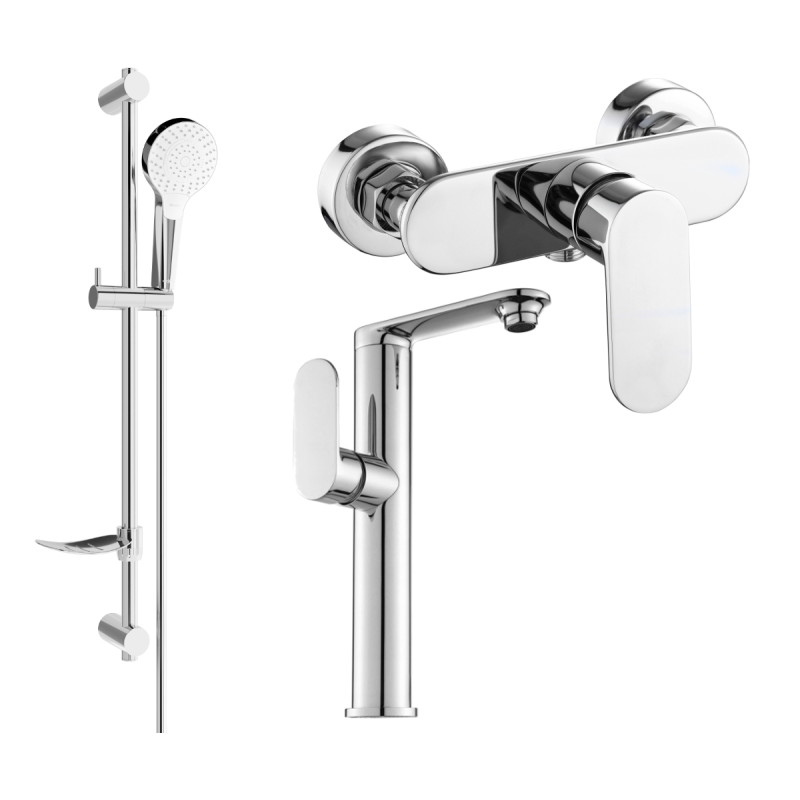 Mexen Milo DF05 set duș, crom - 713154DF05-00