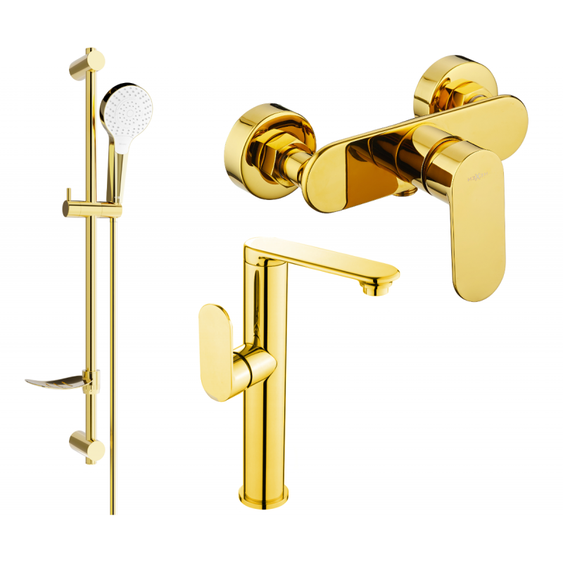 Mexen Milo DF05 set de duș, auriu - 713154DF05-50