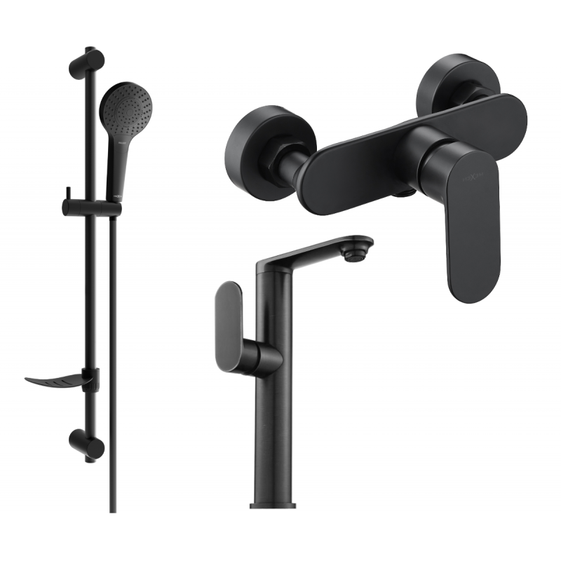Mexen Milo DF05 set de duș, negru - 713154DF05-70