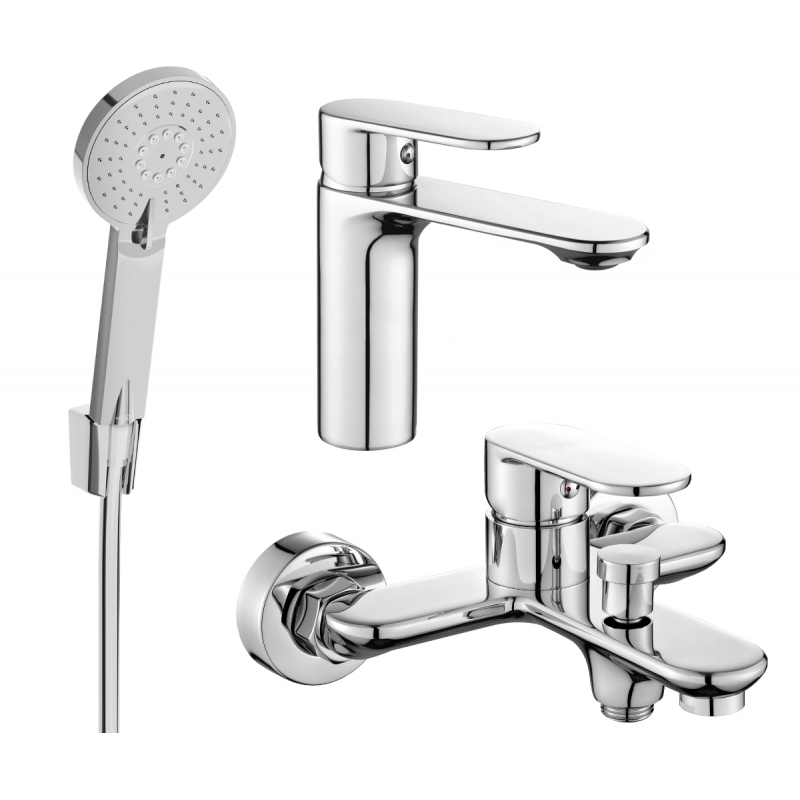 Mexen Milo Set de cadă R40, crom - 71303R40-00