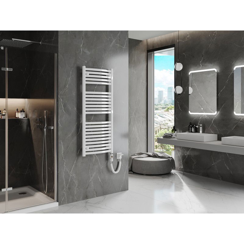 Mexen Helios elektromos fűtőtest 1200 x 500 mm, 600 W, fehér - W103-1200-500-2600-20