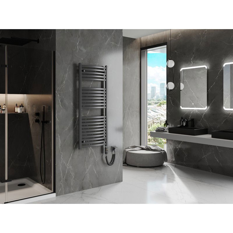 Mexen Helios radiator electric 1200 x 500 mm, 600 W, antracit - W103-1200-500-2600-66