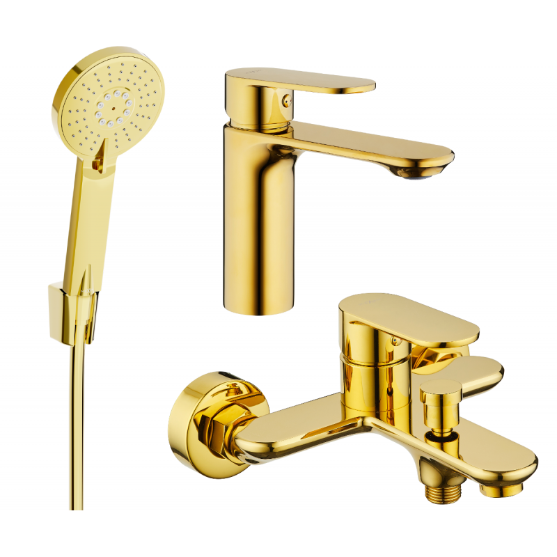 Mexen Milo R40 set de cadă, auriu - 71303R40-50