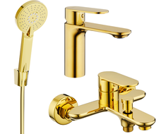 Mexen Milo R40 set pentru cadă, auriu - 71303R40-50