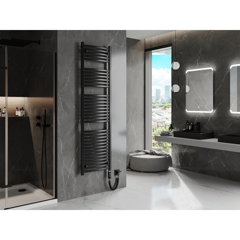 Mexen Helios elektromos radiátor 1800 x 500 mm, 900 W, fekete - W103-1800-500-2900-70