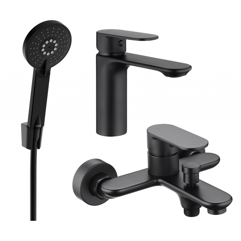 Mexen Milo Set cadă R40, negru - 71303R40-70