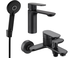 Mexen Milo R40 fürdőkád szett, fekete - 71303R40-70