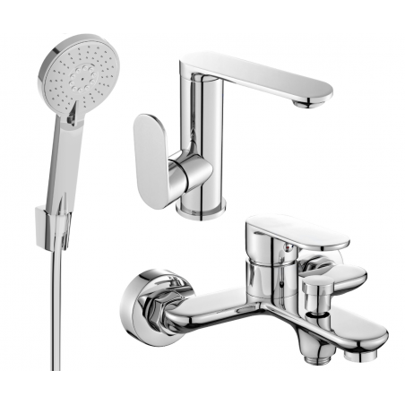 Mexen Milo R40 set de cadă, crom - 713053R40-00