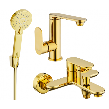 Mexen Milo Set de baie R40, auriu - 713053R40-50