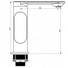 Mexen Milo R40 fürdőkád készlet, fekete - 713053R40-70