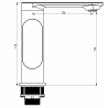 Mexen Milo R05 kád készlet, Króm - 713053R05-00