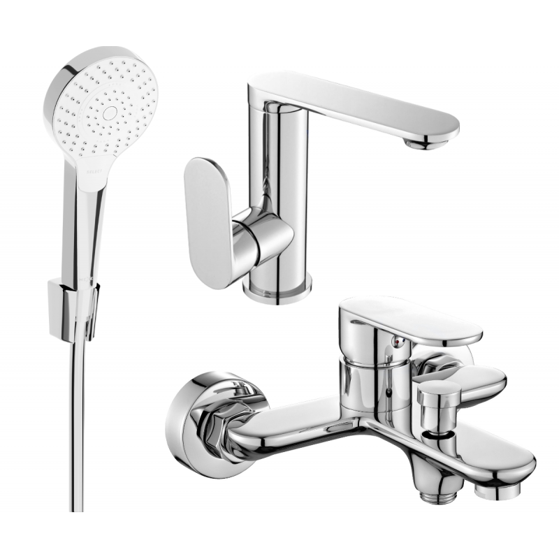 Mexen Milo R05 fürdőkád készlet, króm - 713053R05-00
