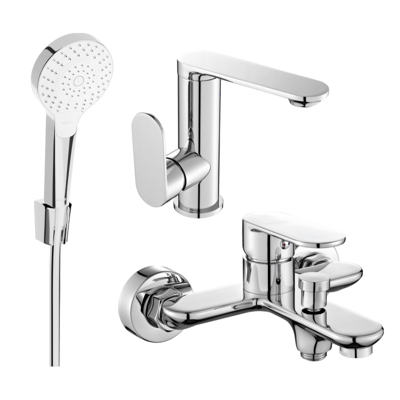 Mexen Milo R05 kád készlet, Króm - 713053R05-00