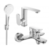 Mexen Milo R05 fürdőkád készlet, króm - 713053R05-00