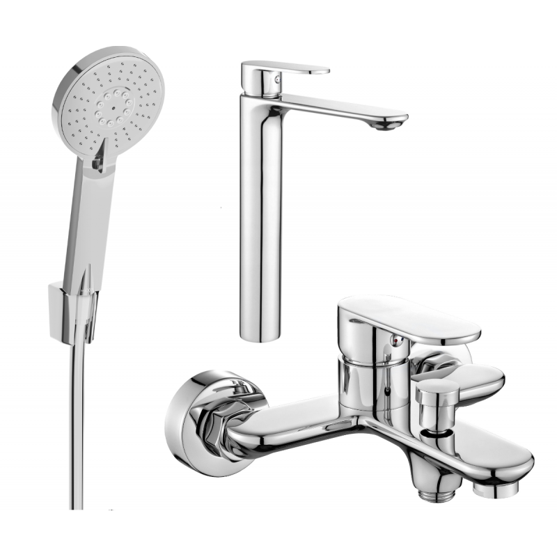 Mexen Milo Set de cadă R40, crom - 71313R40-00