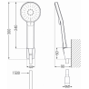 Mexen Milo R40 set cadă, Aurie - 71313R40-50