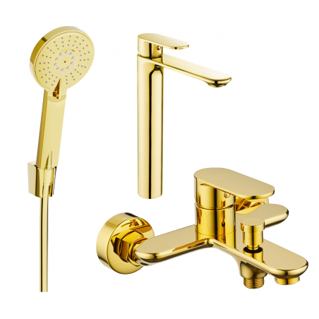 Mexen Milo R40 set cadă, Aurie - 71313R40-50