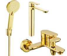 Mexen Milo R40 set pentru cadă, auriu - 71313R40-50