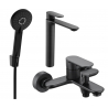 Mexen Milo R40 set cadă, Neagră - 71313R40-70