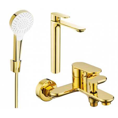 Set cadă Mexen Milo R05, auriu - 71313R05-50