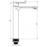 Mexen Milo R05 set pentru cadă, negru - 71313R05-70