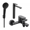 Mexen Milo R05 set pentru cadă, negru - 71313R05-70