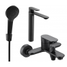 Mexen Milo Set pentru cadă R05, negru - 71313R05-70