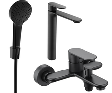 Mexen Milo R05 set pentru cadă, negru - 71313R05-70