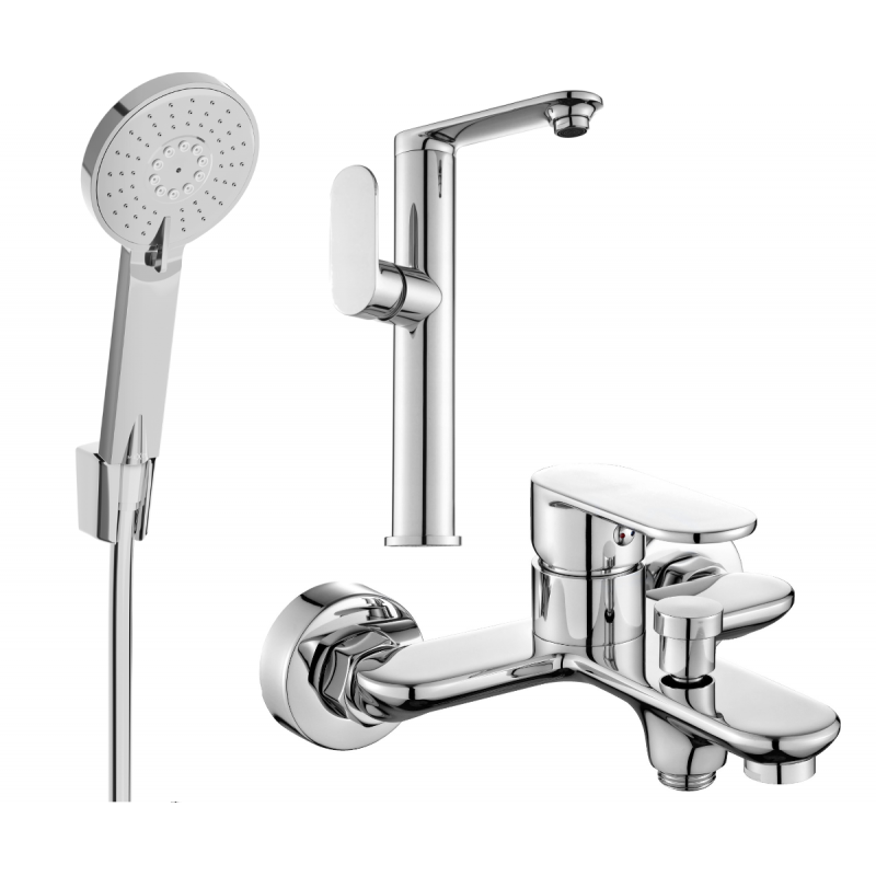 Mexen Milo Set cadă R40, crom - 713153R40-00