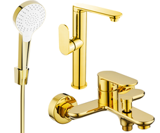 Mexen Milo R05 set pentru cadă, auriu - 713153R05-50