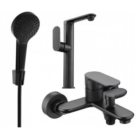 Mexen Milo Set cadă R05, negru - 713153R05-70