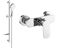 Mexen Milo Baterie duș DF05 cu set duș, crom - 7134R05-00