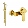 Mexen Milo DF05 baterie de dus cu set de duș, Aurie - 7134R05-50