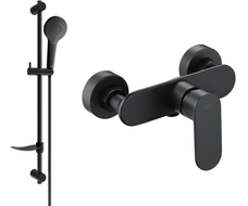 Mexen Milo DF05 baterie de duș cu set de duș, negru - 7134R05-70