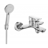 Mexen Milo R40 baterie cadă cu set pentru duș, Crom - 7133R40-00