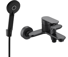 Mexen Milo R40 kádcsaptelep zuhanyszettel, fekete - 7133R40-70