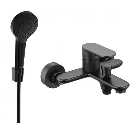 Mexen Milo R05 baterie de baie cu set de duș, negru - 7133R05-70