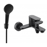 Mexen Milo R05 baterie de baie cu set de duș, negru - 7133R05-70