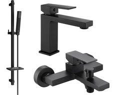 Mexen Uno DQ77 kád szett, fekete - 71403DQ77-70