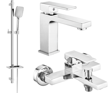 Mexen Uno Set de baie DQ62, crom - 71403DQ62-00