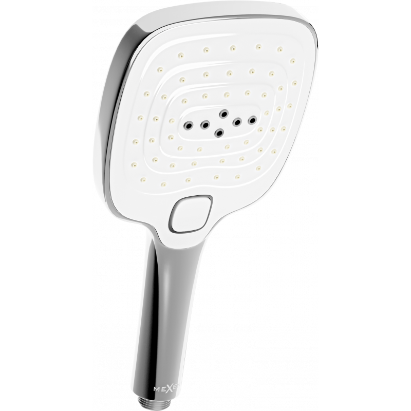 Mexen R-17 3 funkciós zuhanyfej, Króm/Fehér - 79517-02