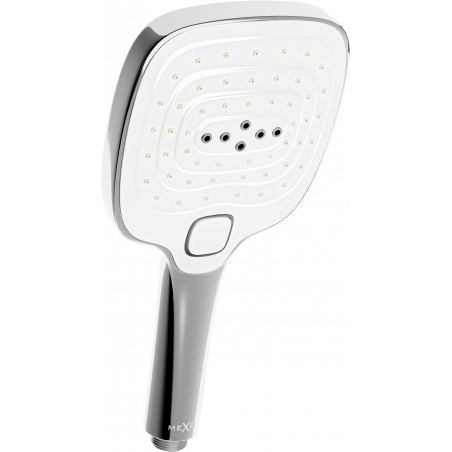 Mexen R-17 3-funkciós kézi zuhanyfej, króm/fehér - 79517-02