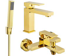 Mexen Uno R77 set pentru cadă, auriu - 71403R77-50