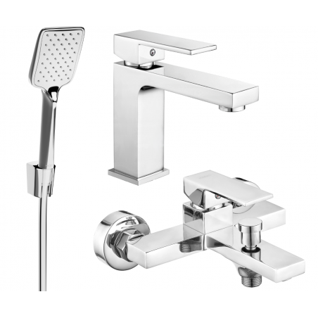 Mexen Uno Set de cadă R62, crom - 71403R62-00