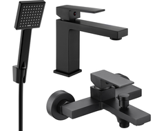 Mexen Uno Set de baie R45, negru - 71403R45-70