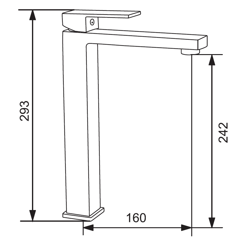 Mexen Uno Set cadă R77, crom - 71413R77-00