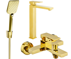 Mexen Uno Set de baie R62, auriu - 71413R62-50