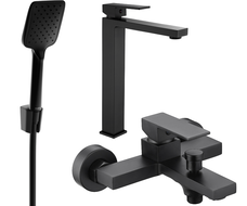 Mexen Uno R62 set de baie, negru - 71413R62-70